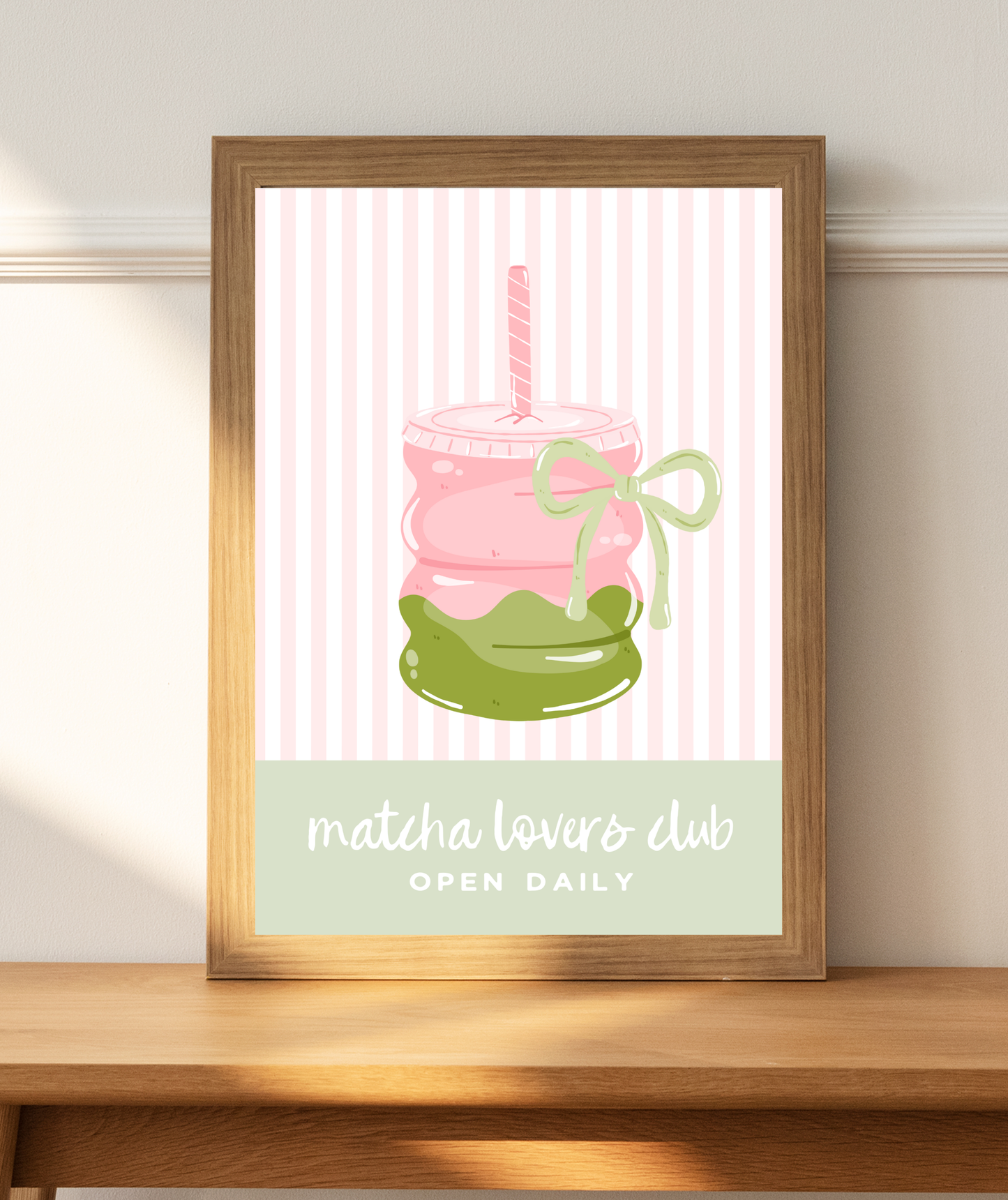 Matcha Lovers Club Art Print
