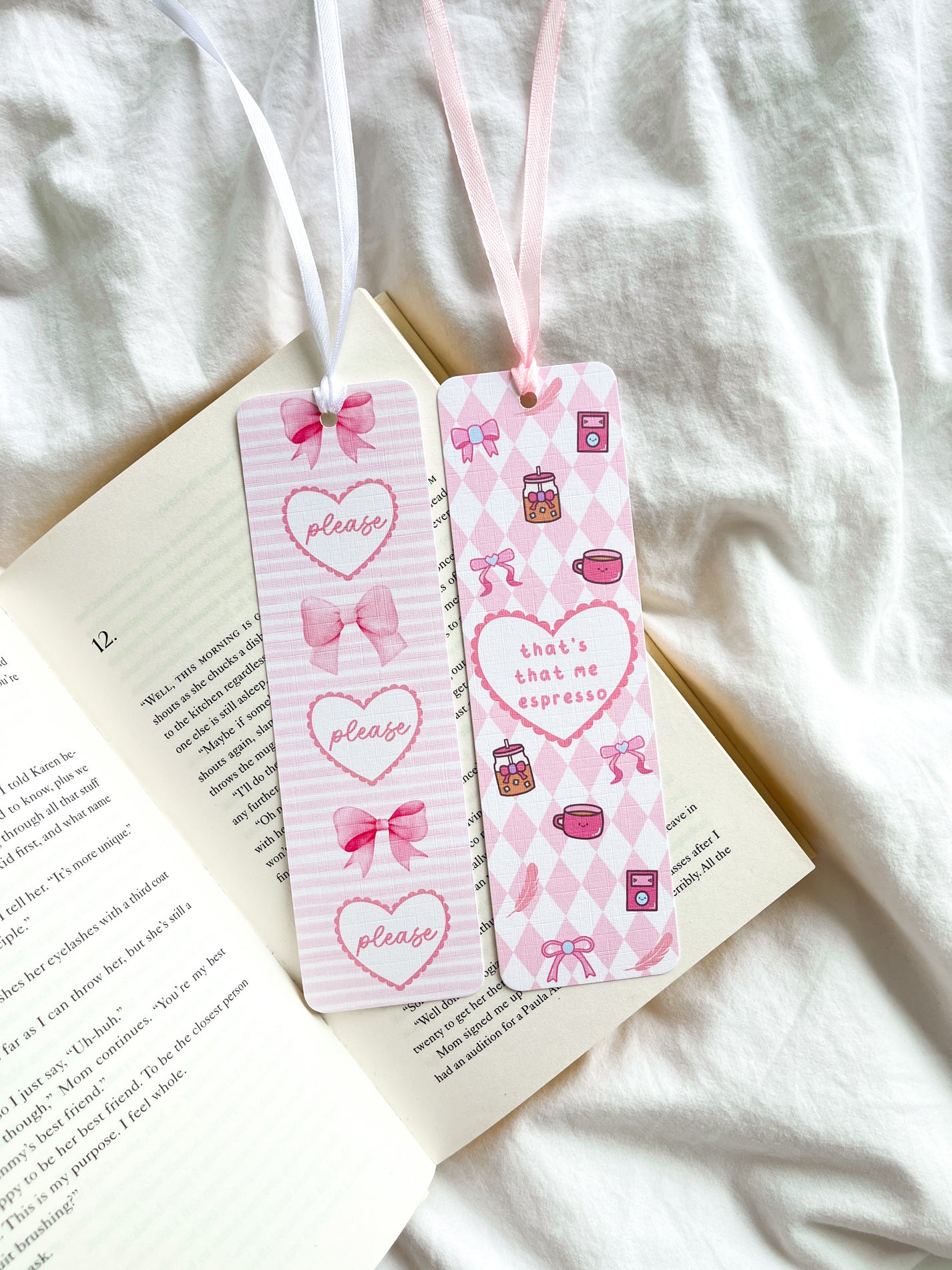 Please Please Please Bookmark | Espresso Bookmark – Fleurs On Sunday