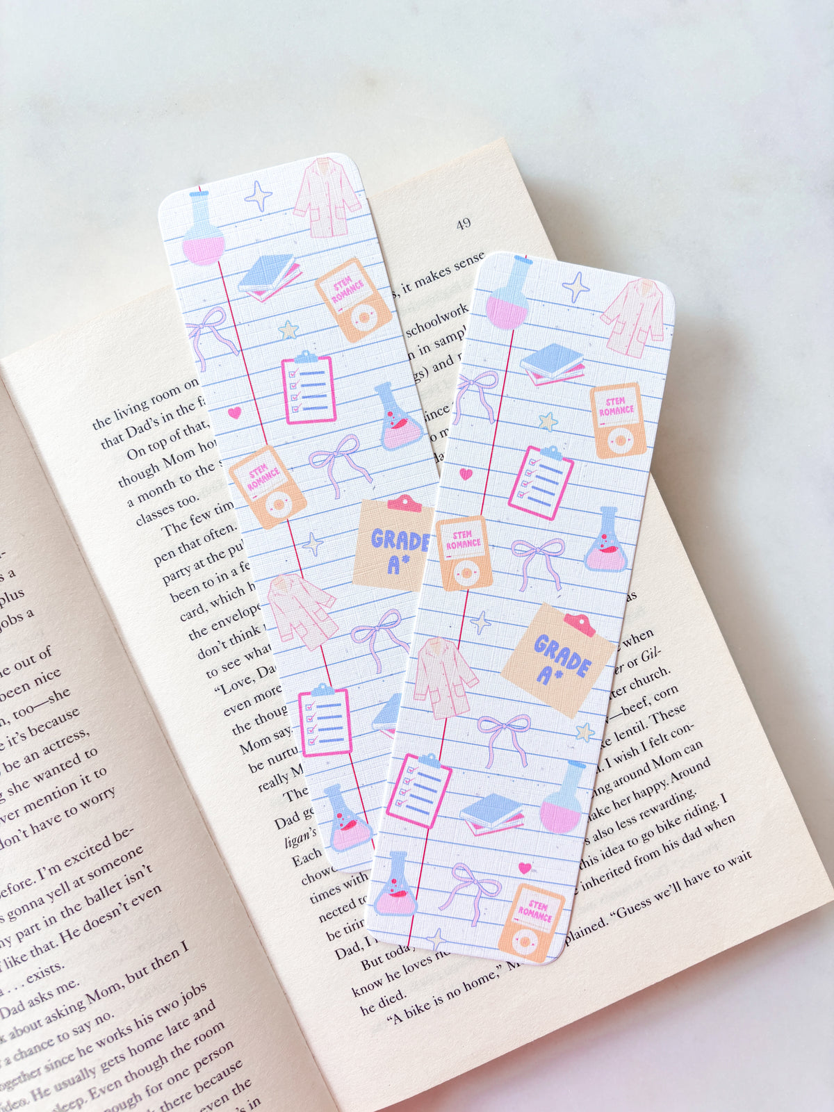 Stem Romance Lab Notes Bookmark