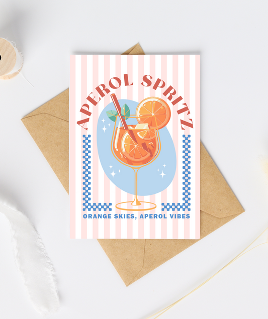 Aperol Spritz Birthday Card
