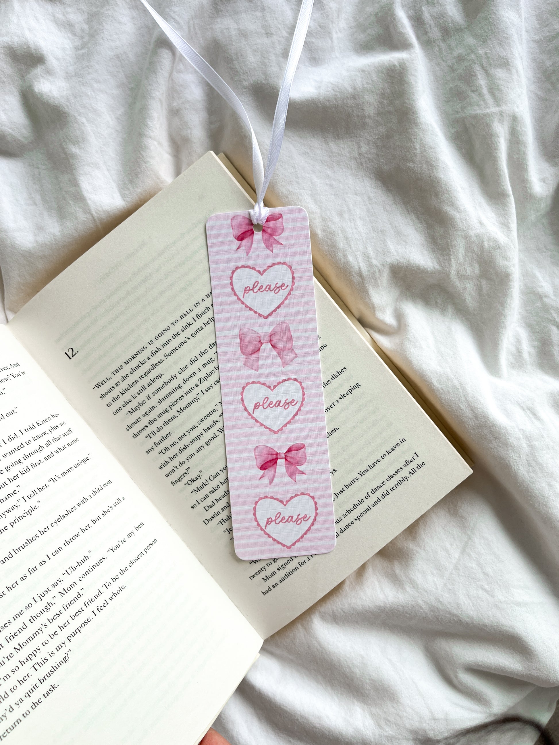 Please Please Please Bookmark | Espresso Bookmark – Fleurs On Sunday