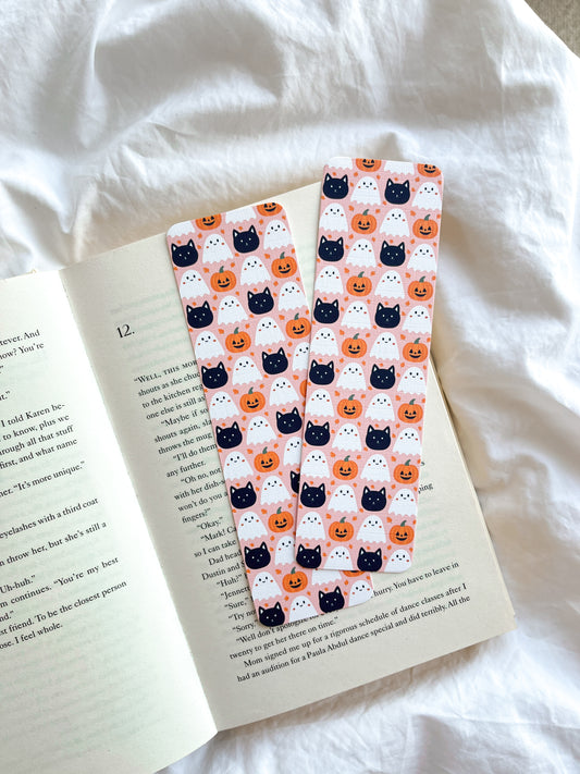 Cat Halloween Print Bookmark | Cute Halloween Bookmark