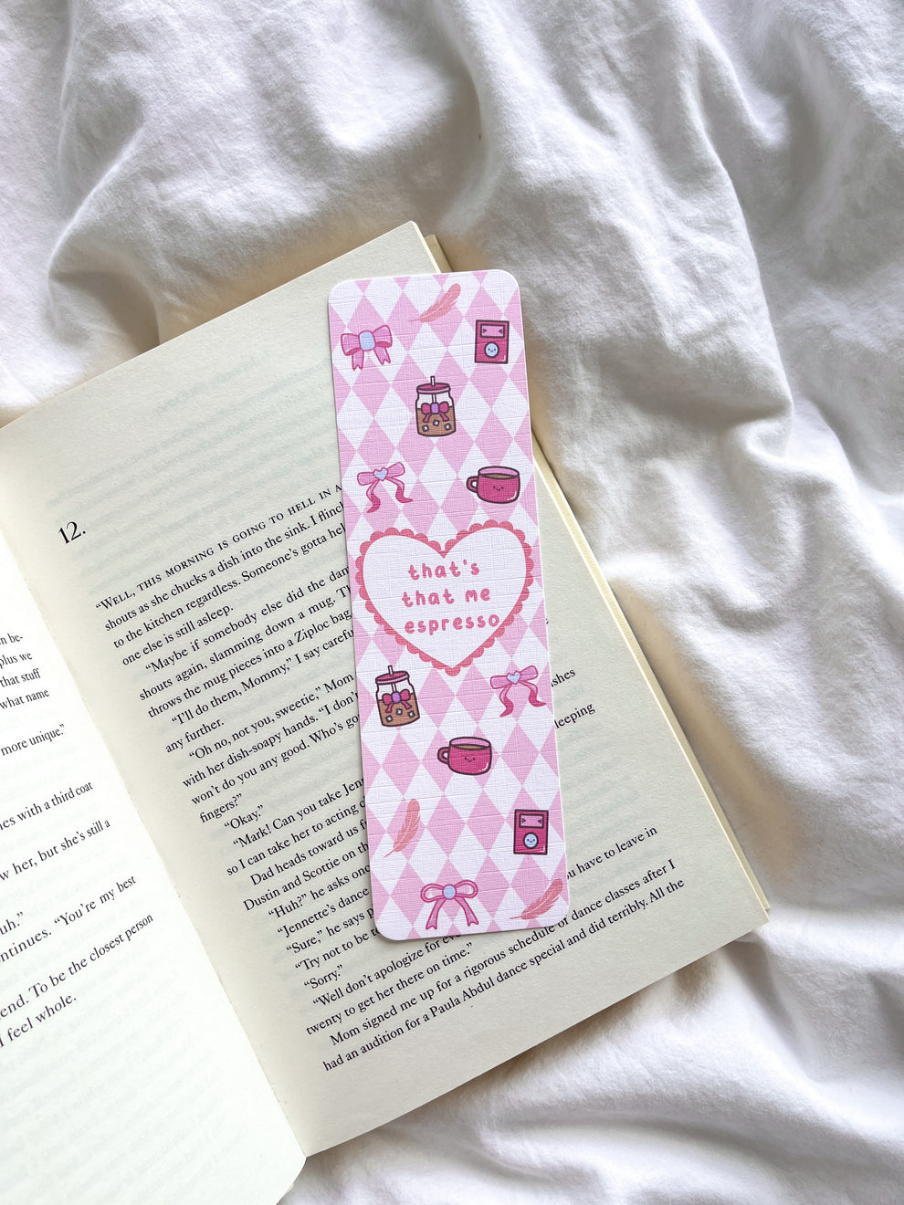 Please Please Please Bookmark | Espresso Bookmark – Fleurs On Sunday