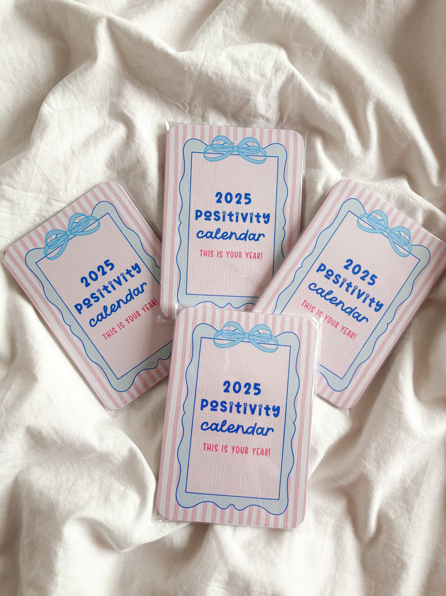 2025 Desk Calendar Print | Cute Positivity Calendar