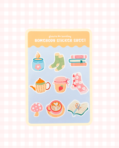 Homebody Sticker Sheet | Journal Stickers