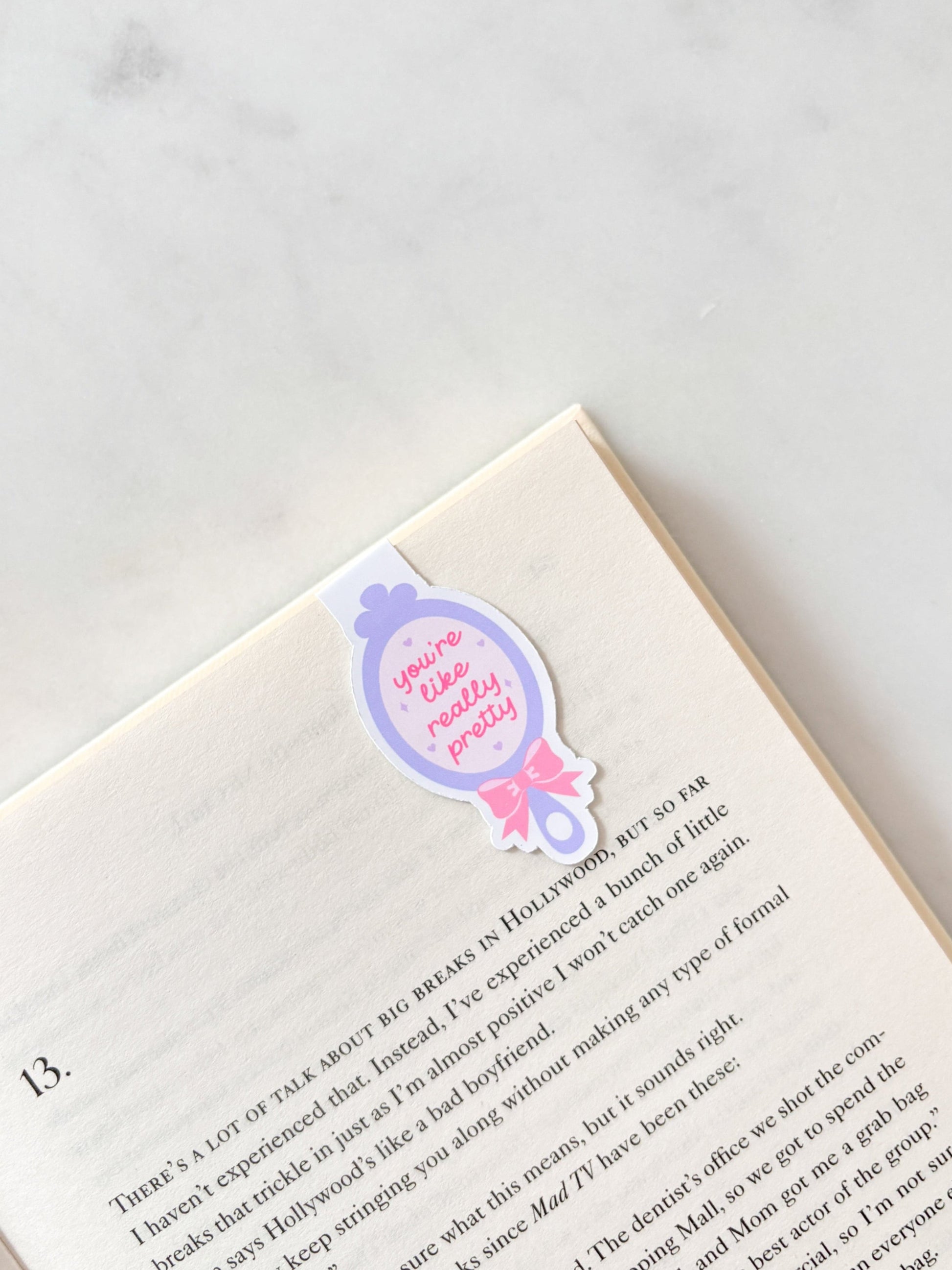 You're like really pretty bookmark