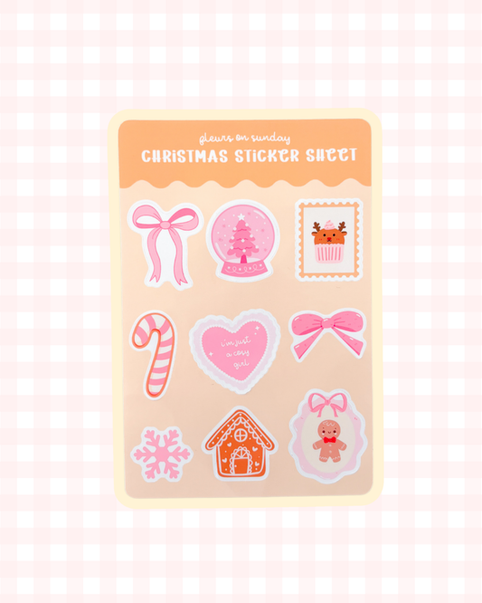 Christmas Sticker Sheet | Journal Stickers