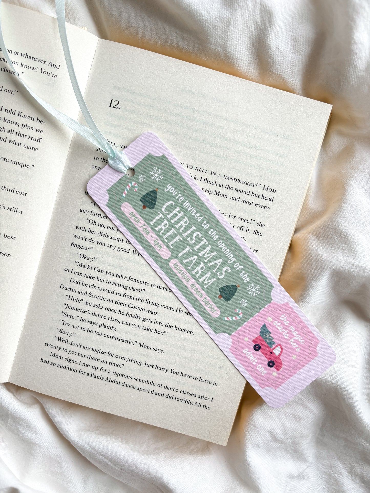 Christmas Tree Farm Bookmark | Dream Harbor Bookmark