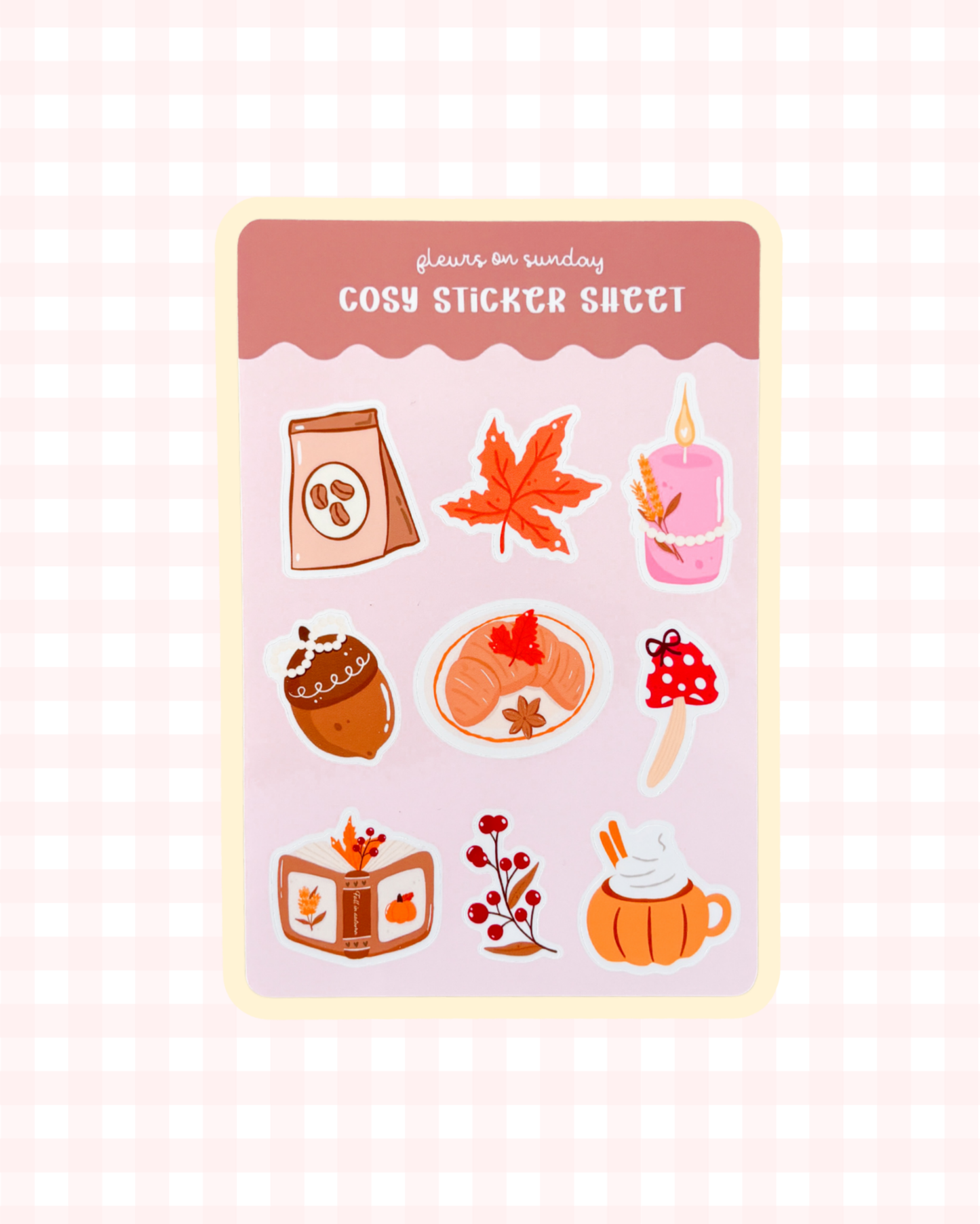 Cosy Sticker Sheet | Journal Stickers