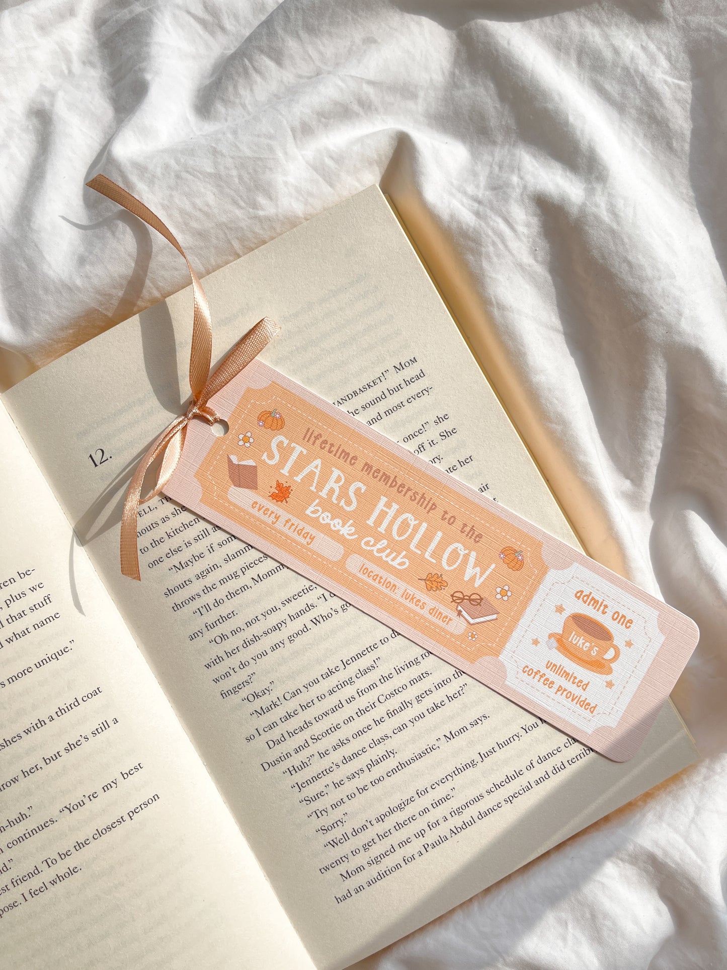 Stars Hollow Book Club Bookmark | Cosy Fall Bookmark