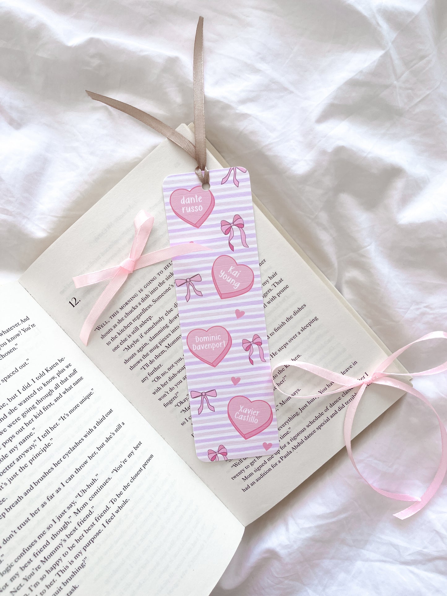 Kings Of Sin Series Bookmark | Book Boyfriend Love Heart Bookmark