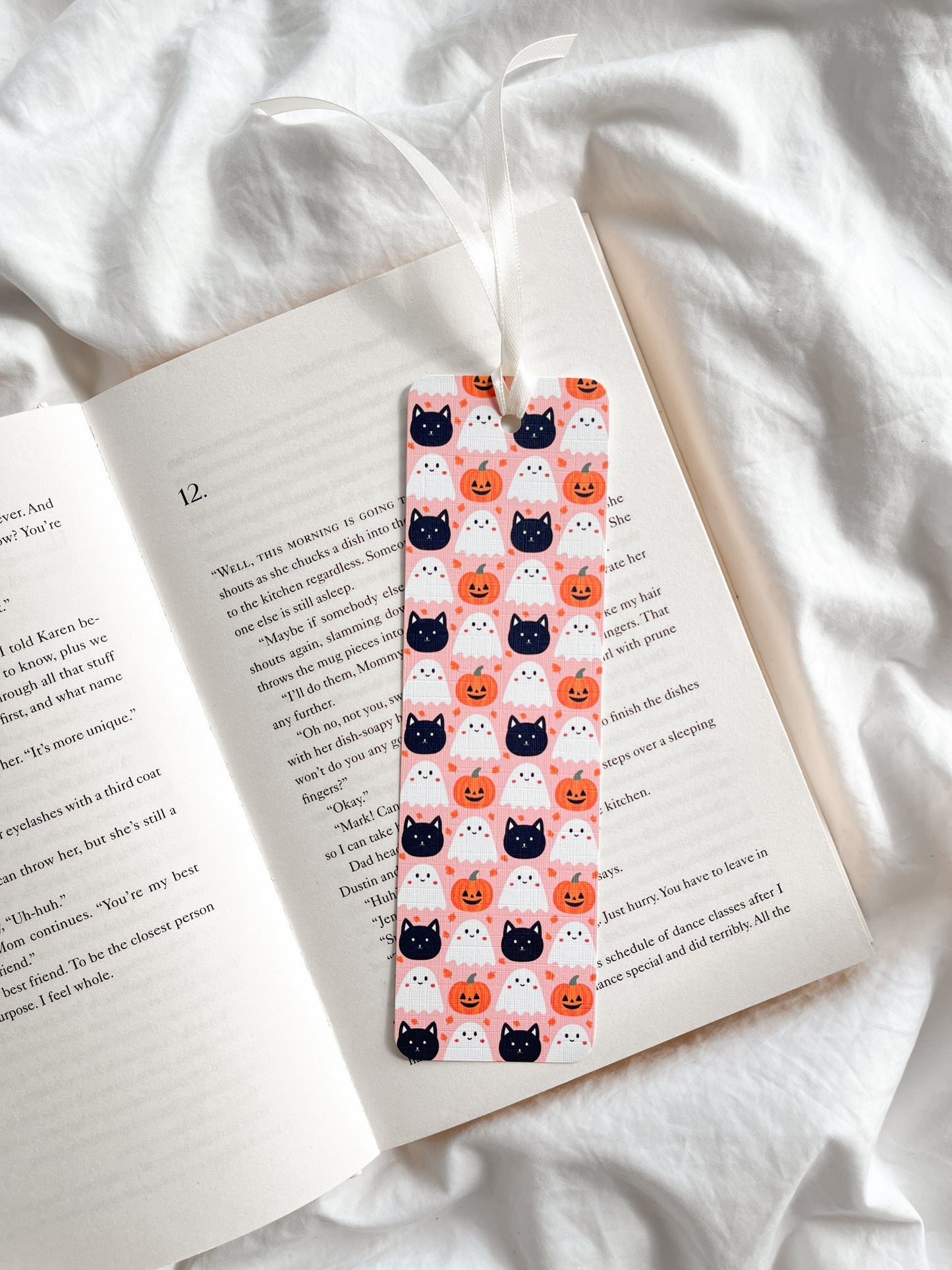 Cat Halloween Print Bookmark | Cute Halloween Bookmark