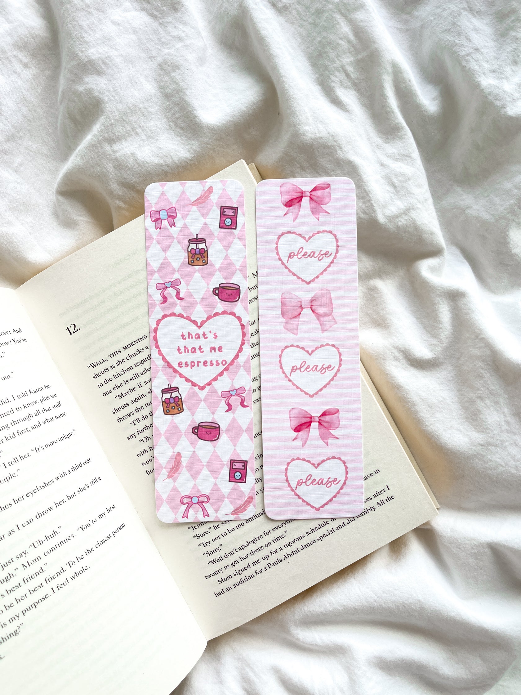 Please Please Please Bookmark | Espresso Bookmark – Fleurs On Sunday