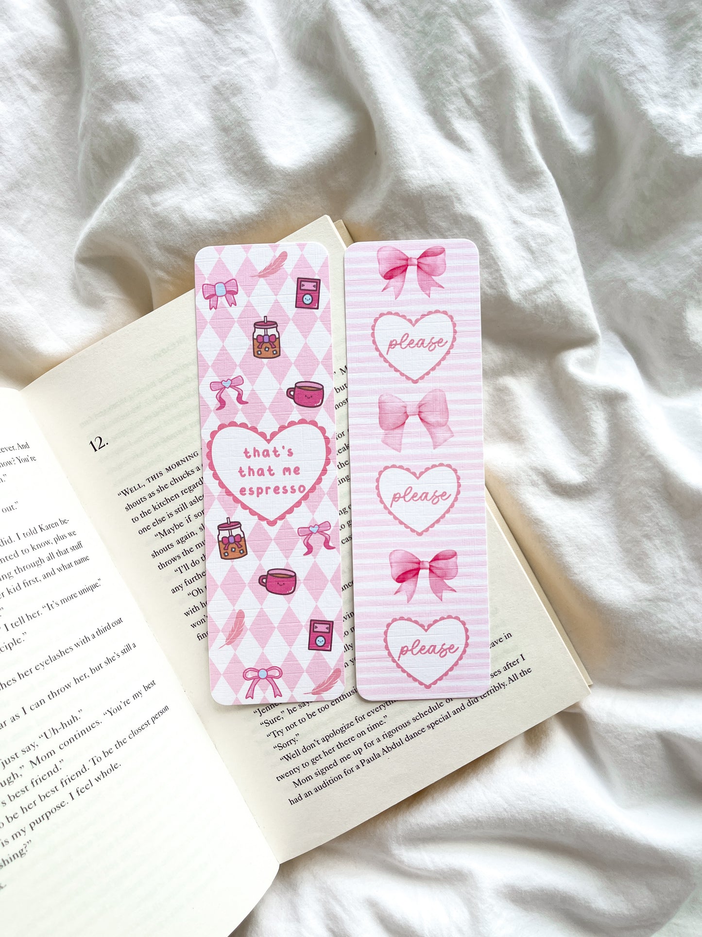 Please Please Please Bookmark | Sabrina Espresso Bookmark