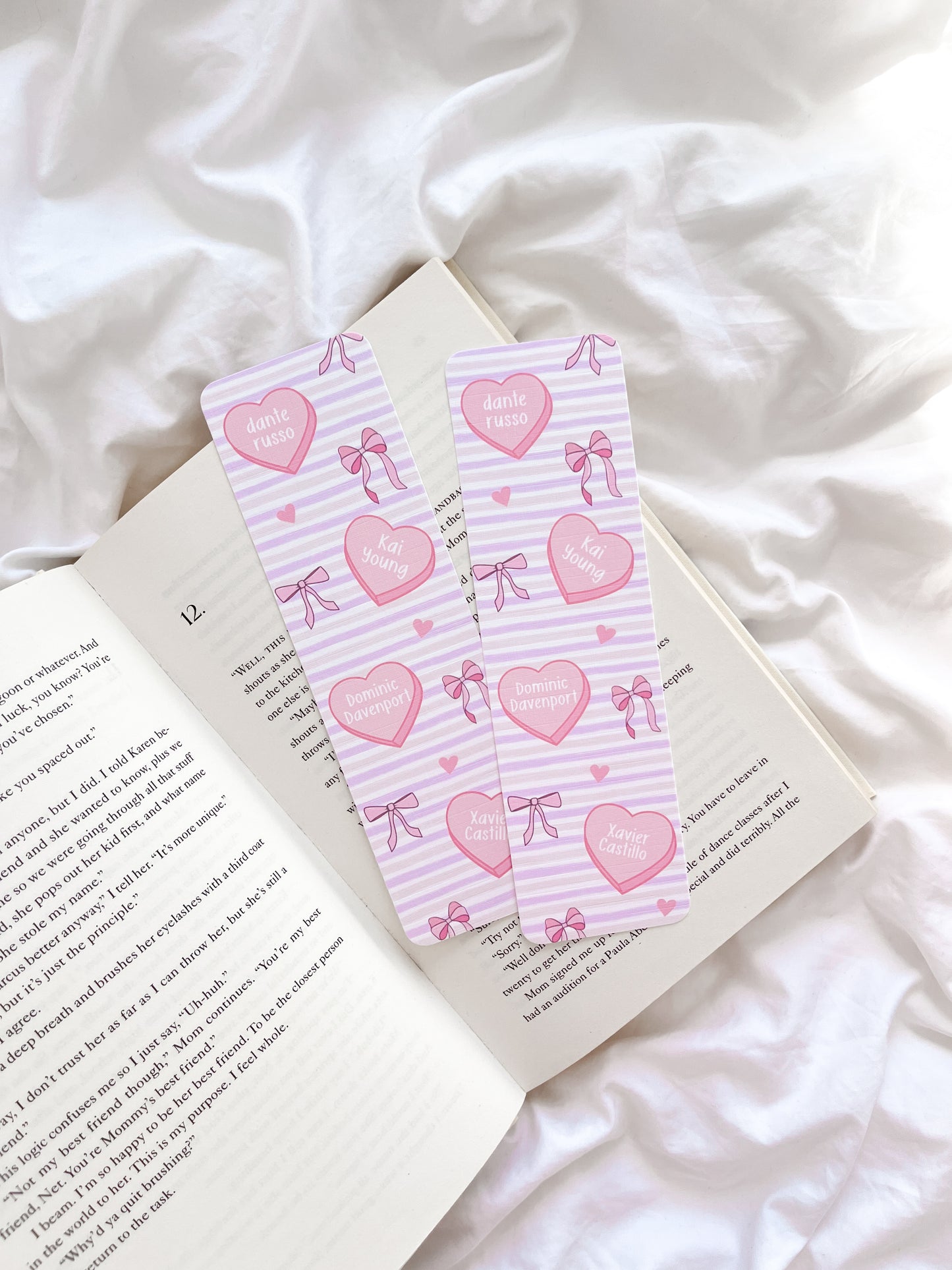 Kings Of Sin Series Bookmark | Book Boyfriend Love Heart Bookmark