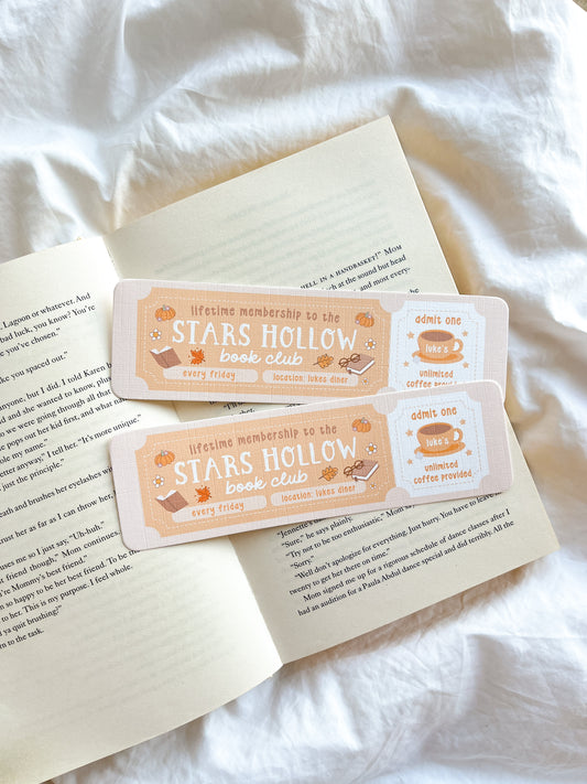 Stars Hollow Book Club Bookmark | Cosy Fall Bookmark