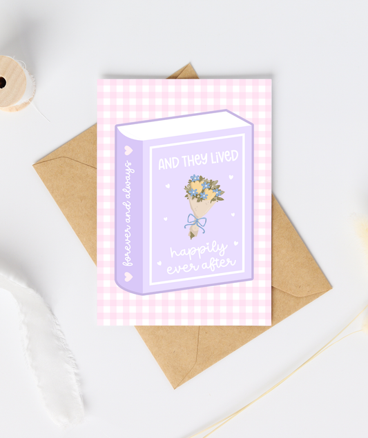 And They Lived Happily Ever After Book Card