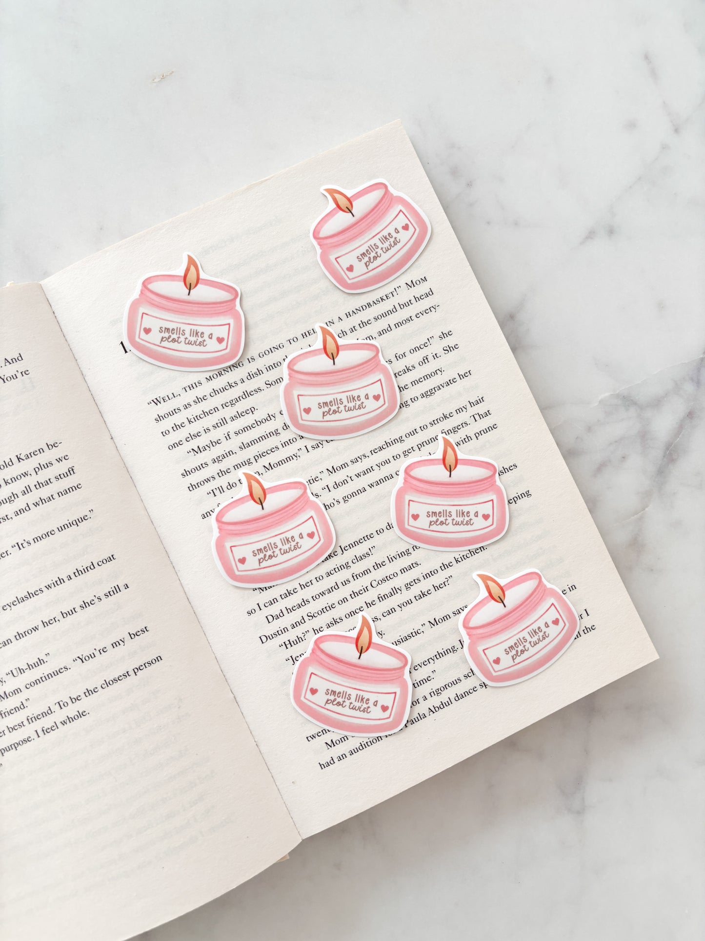 Smells Like A Plot Twist Candle Sticker