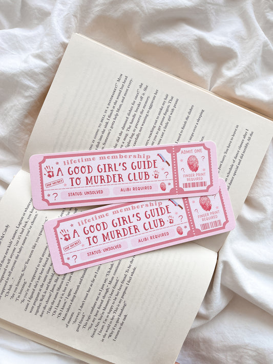 A Good Girl’s Guide To Murder Club | Mystery Book Club Bookmark