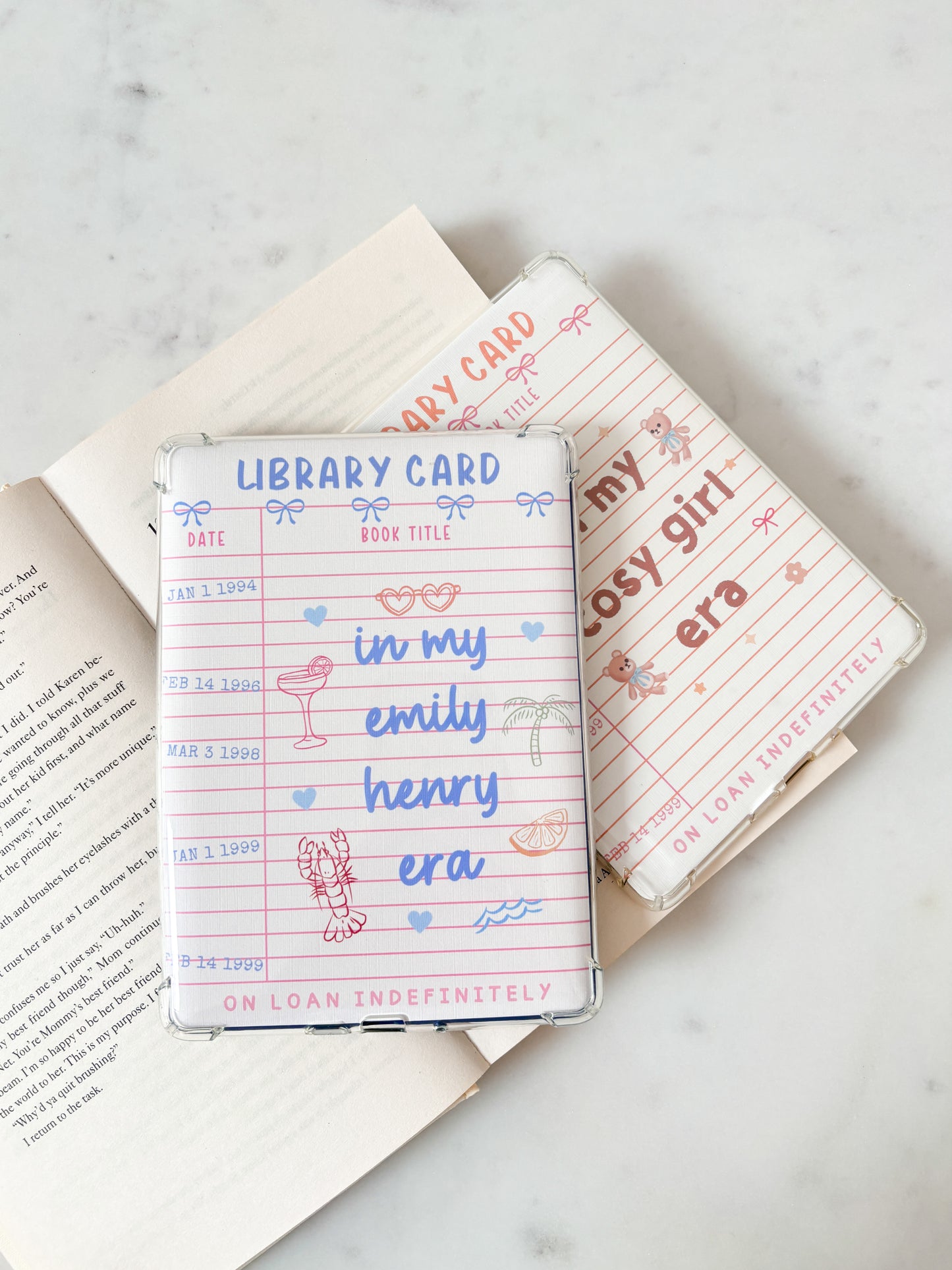 Emily Henry Era Kindle Insert | Library Card