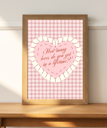 How Many Loves Quote Art Print | Magnolia Parks Print