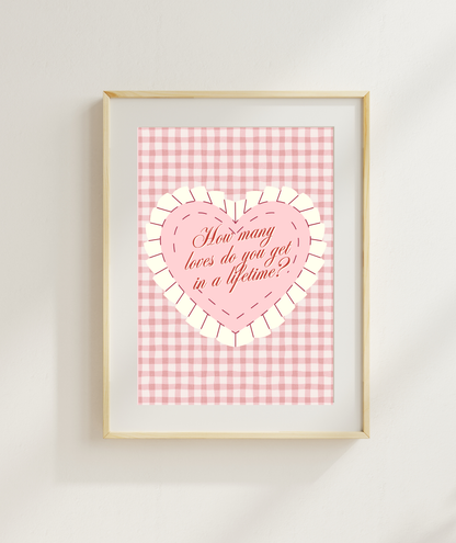 How Many Loves Quote Art Print | Magnolia Parks Print