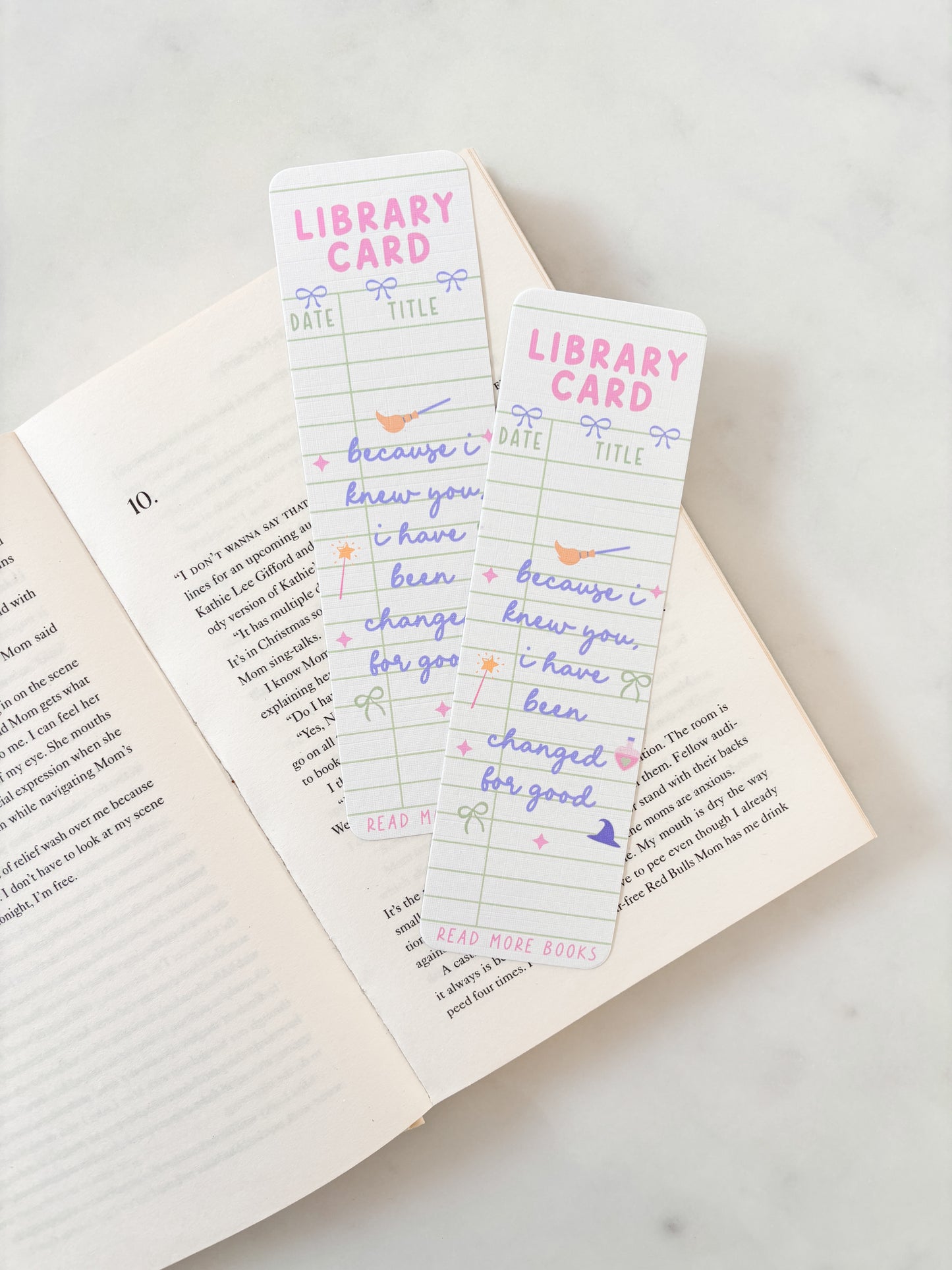 Changed For Good Bookmark | Library Bookmark