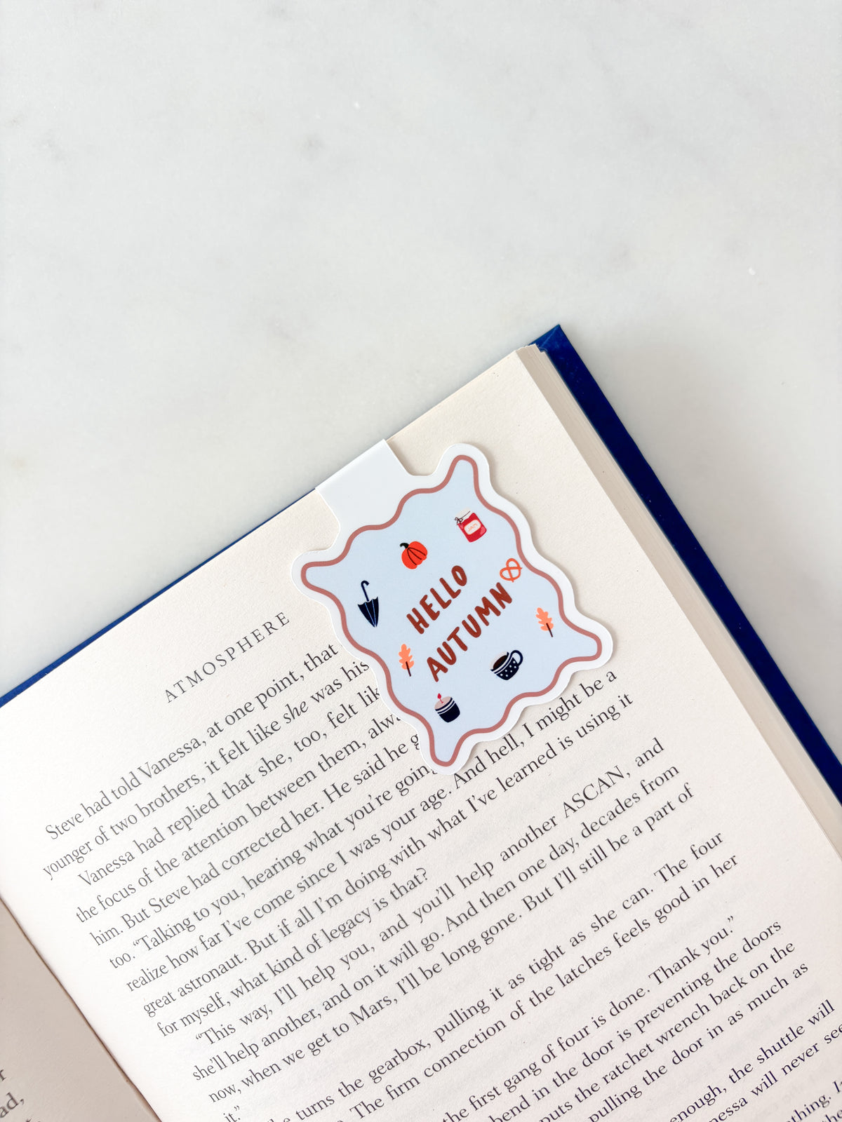 Hello Autumn Magnetic Bookmark | Cute Fall Bookmark