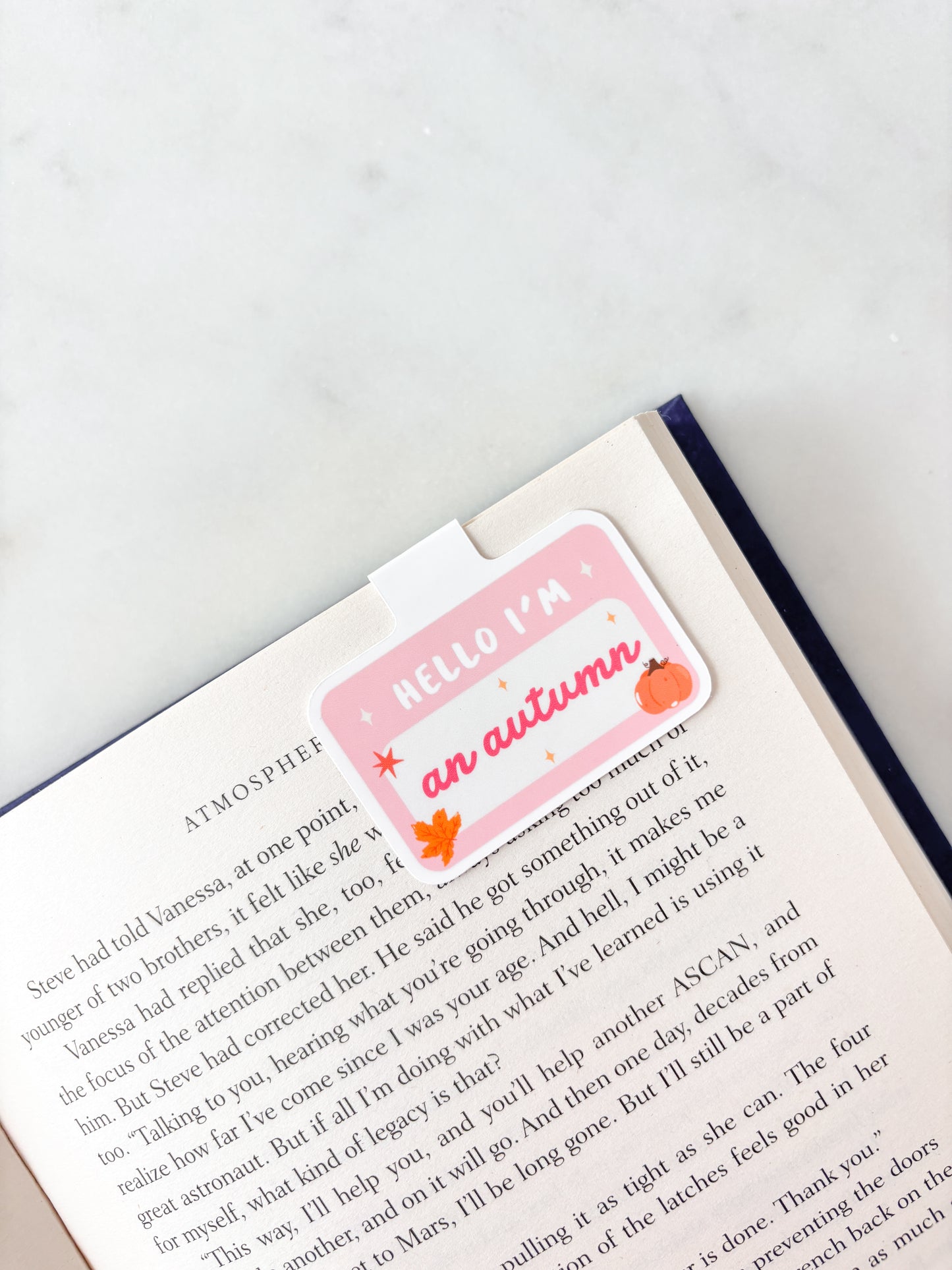Hello I Am An Autumn Magnetic Bookmark | Cute Fall Bookmark