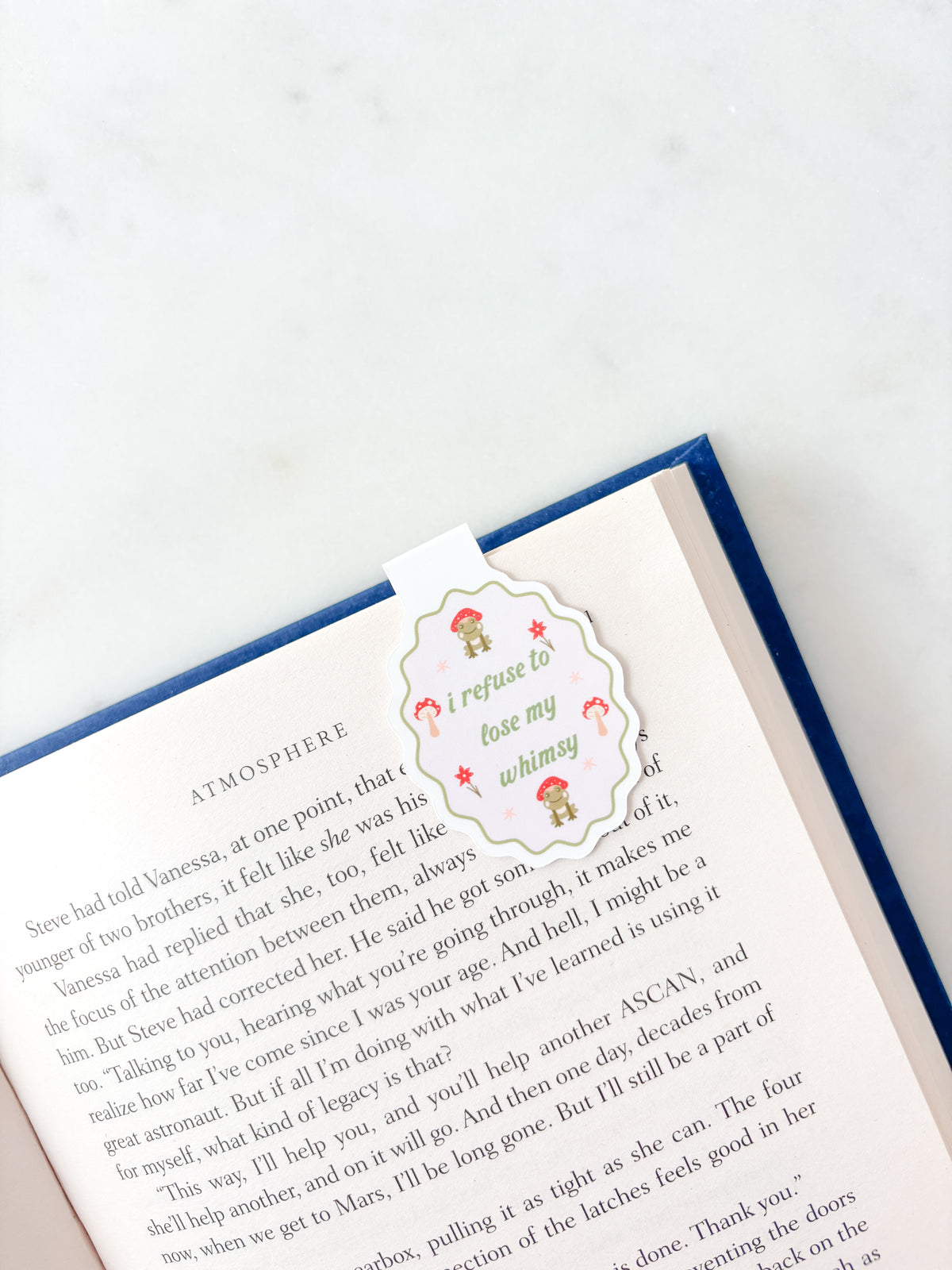 I Refuse To Lose My Whimsy Magnetic Bookmark | Cute Whimsical Bookmark