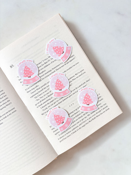 I Smell Snow Snow Globe Sticker