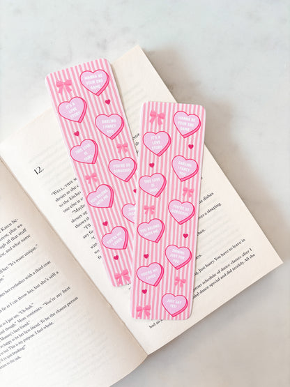 You Belong With Me Love Hearts Bookmark