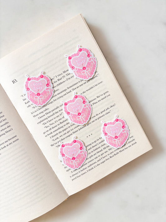 Book Lover Vintage Cake Sticker