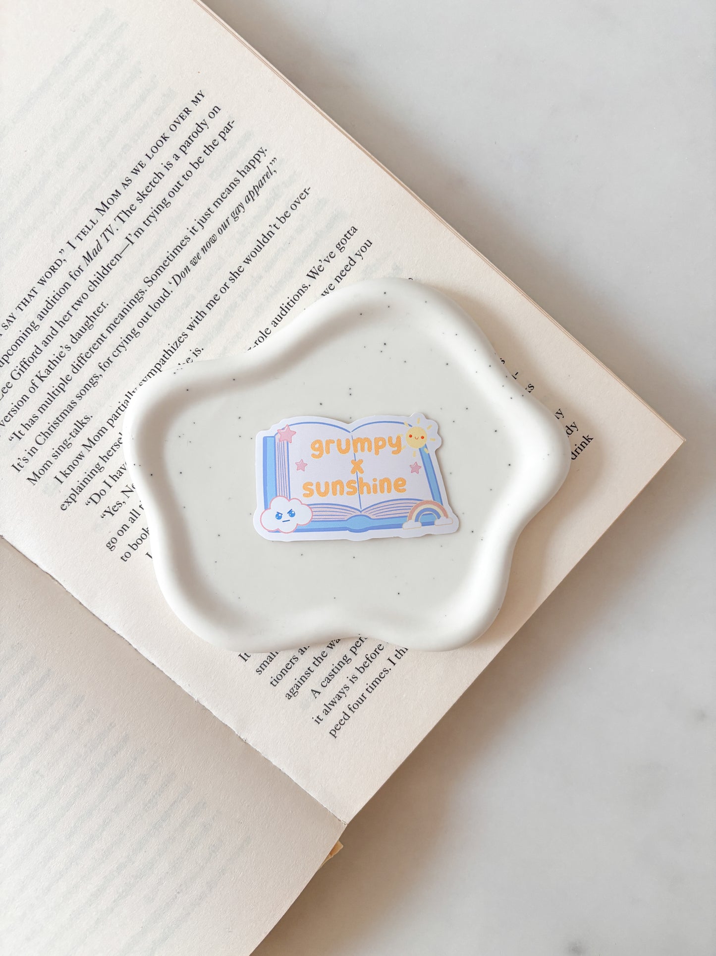 Grumpy x Sunshine Book Trope Sticker