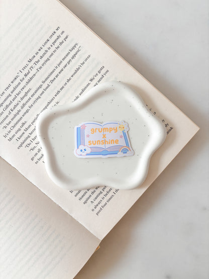 Grumpy x Sunshine Book Trope Sticker