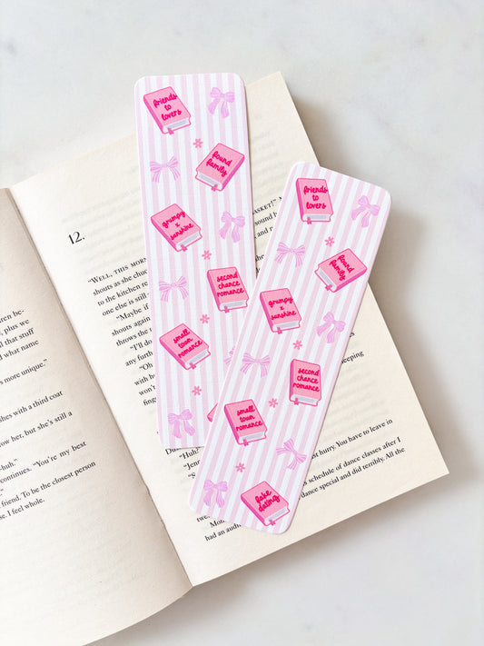 Romance Book Tropes Novel Bookmark