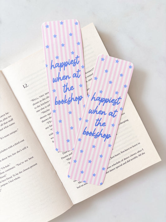Happiest When At The Bookshop Bookmark