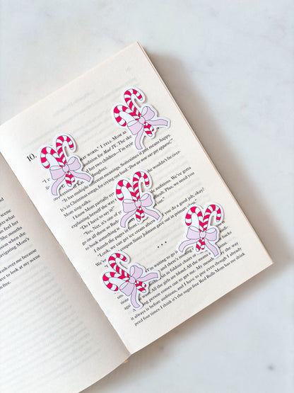 Candy Cane Coquette Bow Sticker