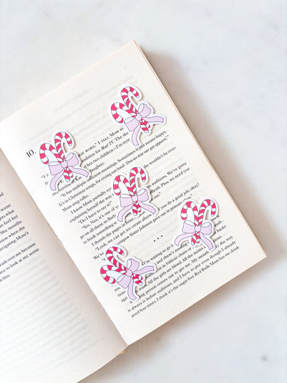 Candy Cane Coquette Bow Sticker