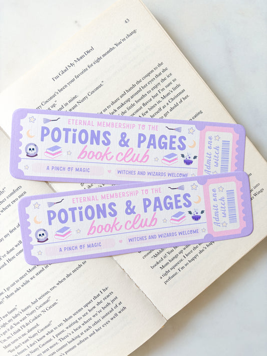 Potions And Pages Bookmark | Witchy Book Club