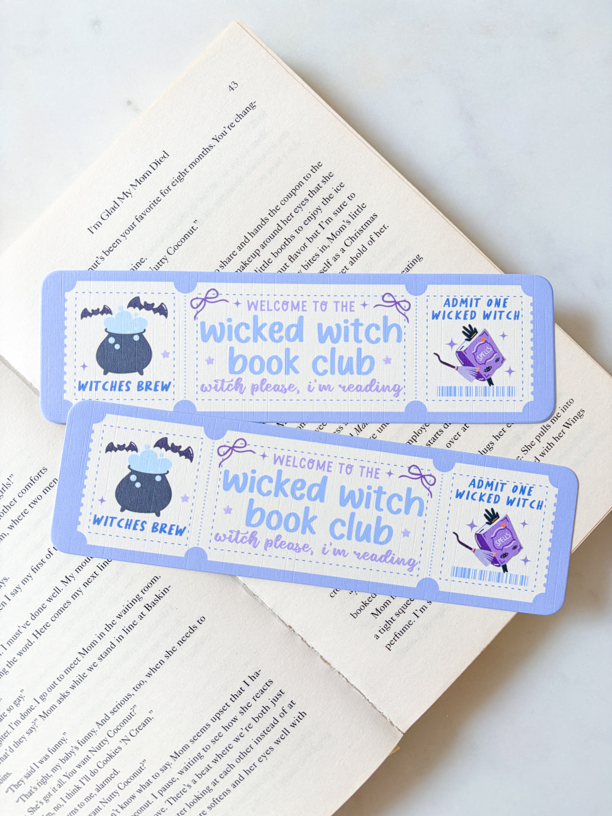 Wicked Witch Book Club Bookmark | Witchy Bookmark