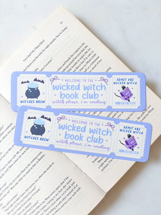 Wicked Witch Book Club Bookmark | Witchy Bookmark