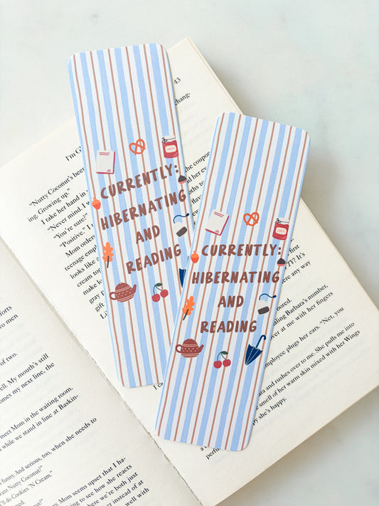 Currently Hibernating Bookmark | Cottagecore Bookmark