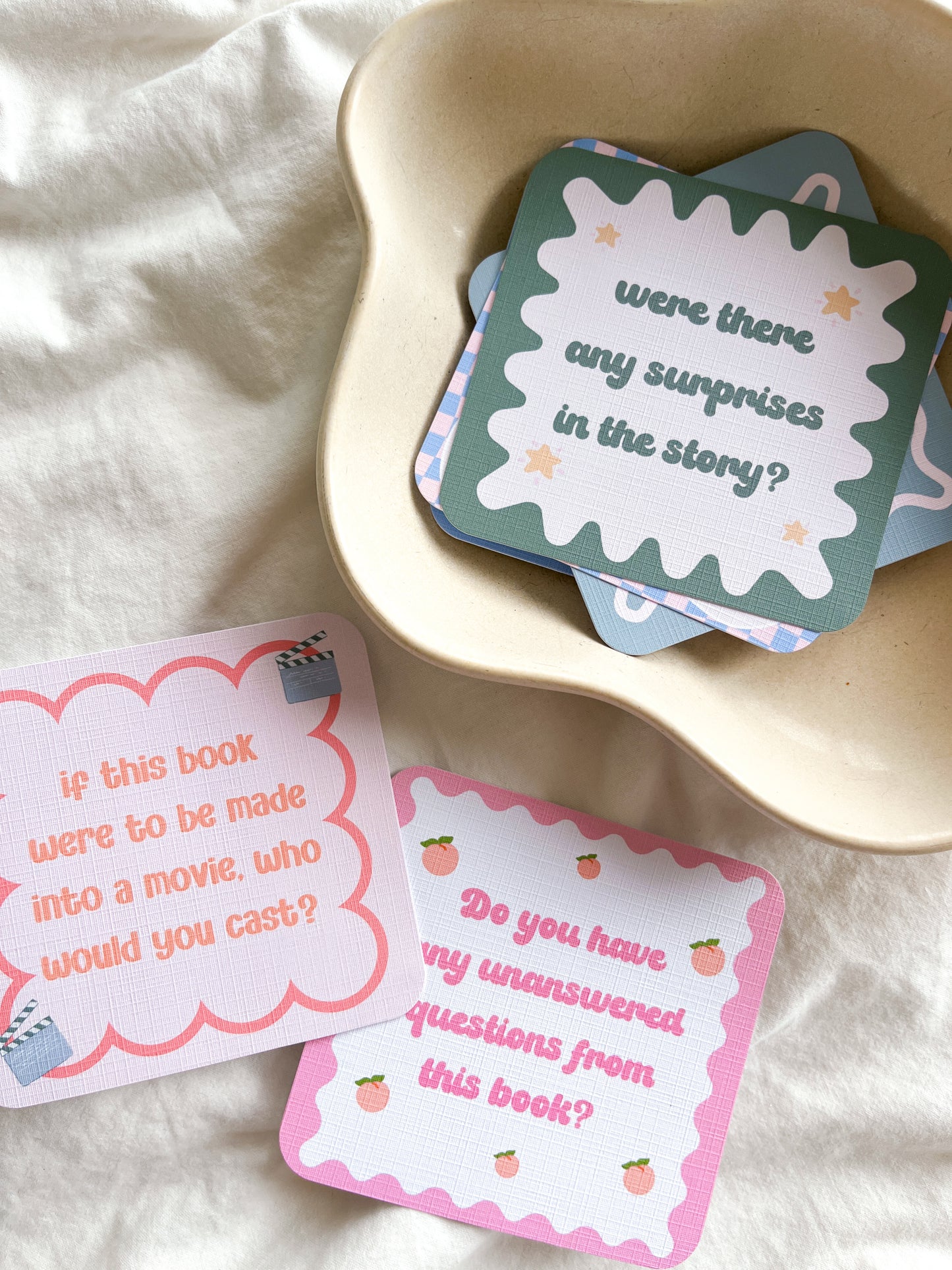 Book Club Discussion Cards | Book Club Ice Breaker Questions Card Deck