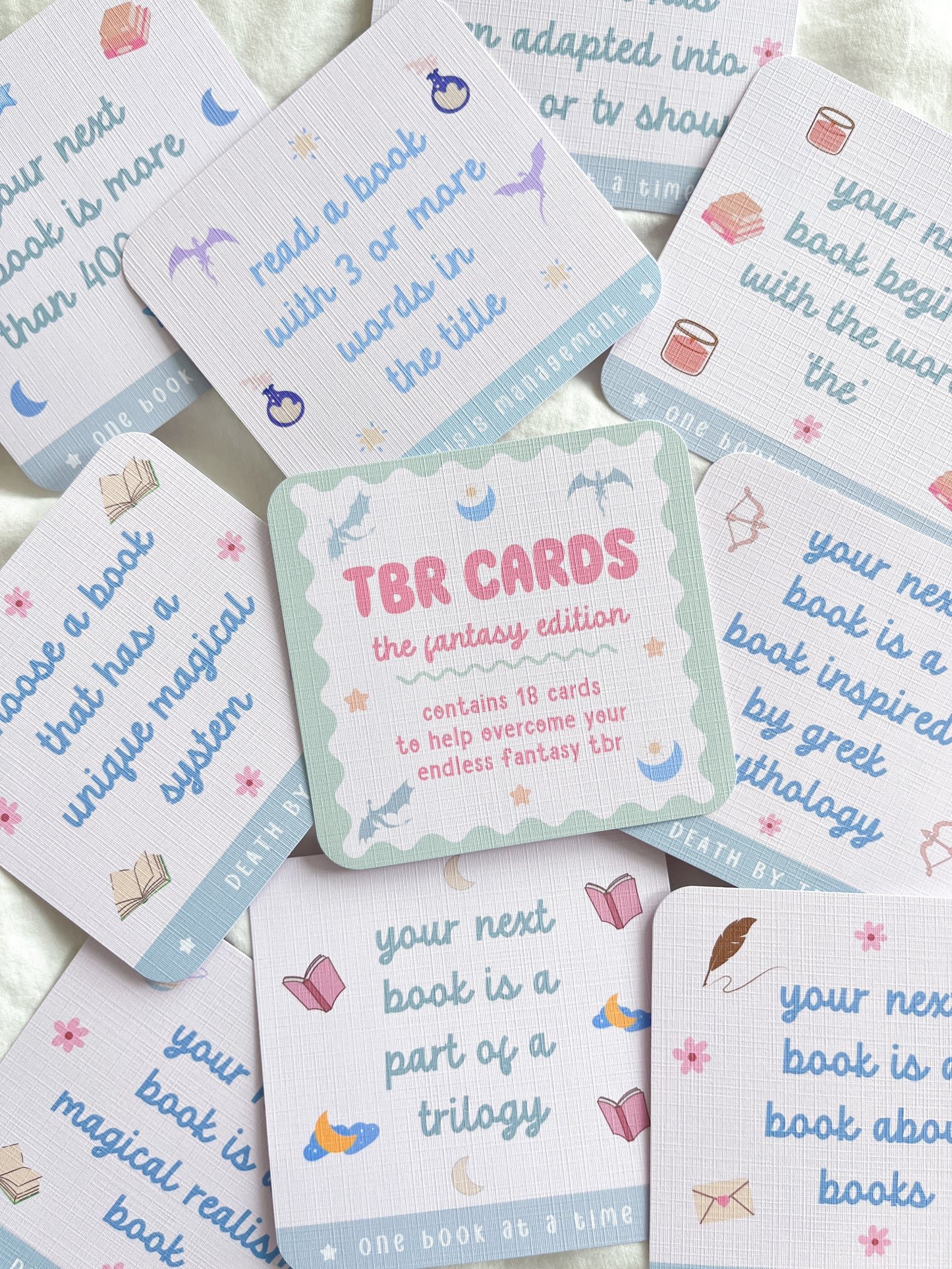 TBR Cards | Fantasy Edition | TBR Prompt Cards