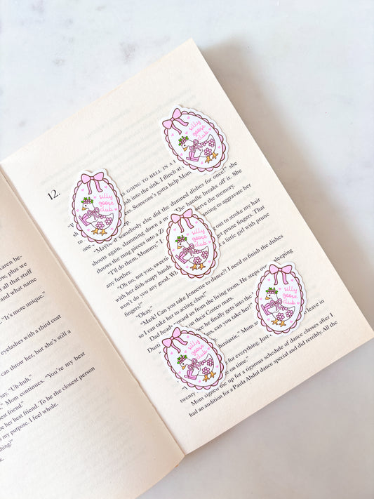 Pink Silly Goose Club Sticker