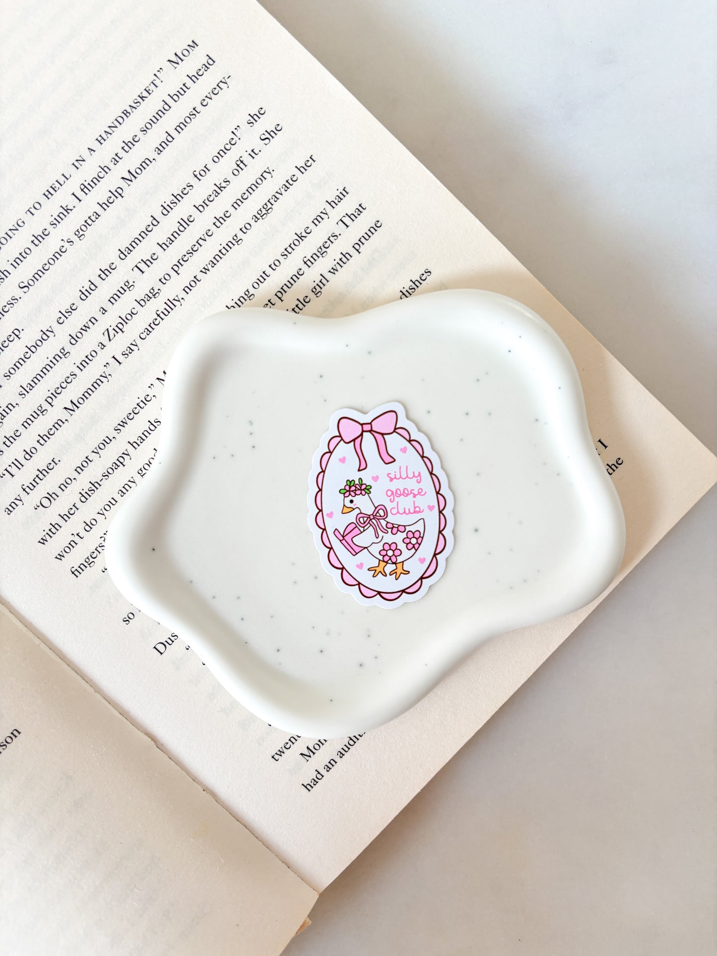 Pink Silly Goose Club Sticker