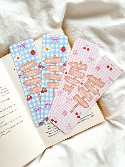 Book Tropes Bookmark | Blue Street Sign Tropes