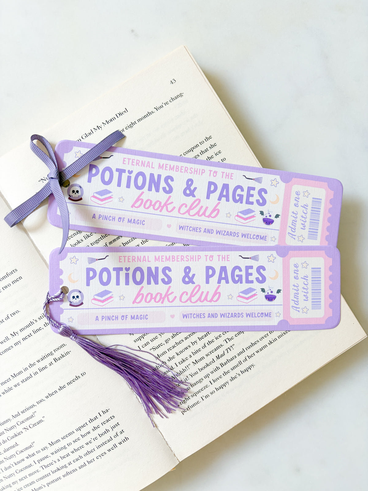 Potions And Pages Bookmark | Witchy Book Club