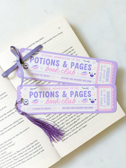 Potions And Pages Bookmark | Witchy Book Club